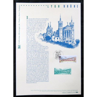 Documents philatéliques officiels la Poste : Lyon, Rhône