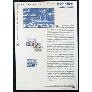 Documents philatéliques officiels la Poste : Richelieu, Indre-et-Loire