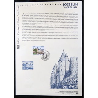 Documents philatéliques officiels la Poste : Josselin, Morbihan