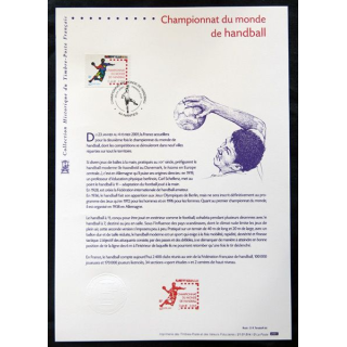 Documents philatéliques officiels la Poste : Championnat du monde de handball