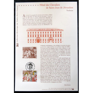 Documents philatéliques officiels la Poste : Hôtel des chevaliers de St Jean de Jérusalem