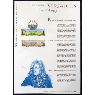 Documents philatéliques officiels la Poste : Les jardins de Versailles, Le Nôtre