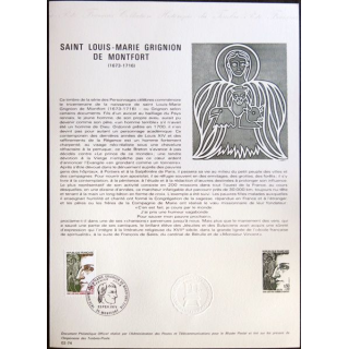 Documents philatéliques officiels la Poste : Saint Louis-Marie Grignon de Monfort 1673-1716