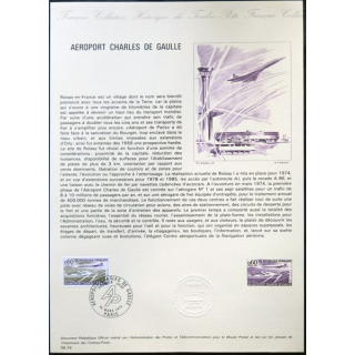 Documents philatéliques officiels la Poste : Aéroport Charles de Gaulle