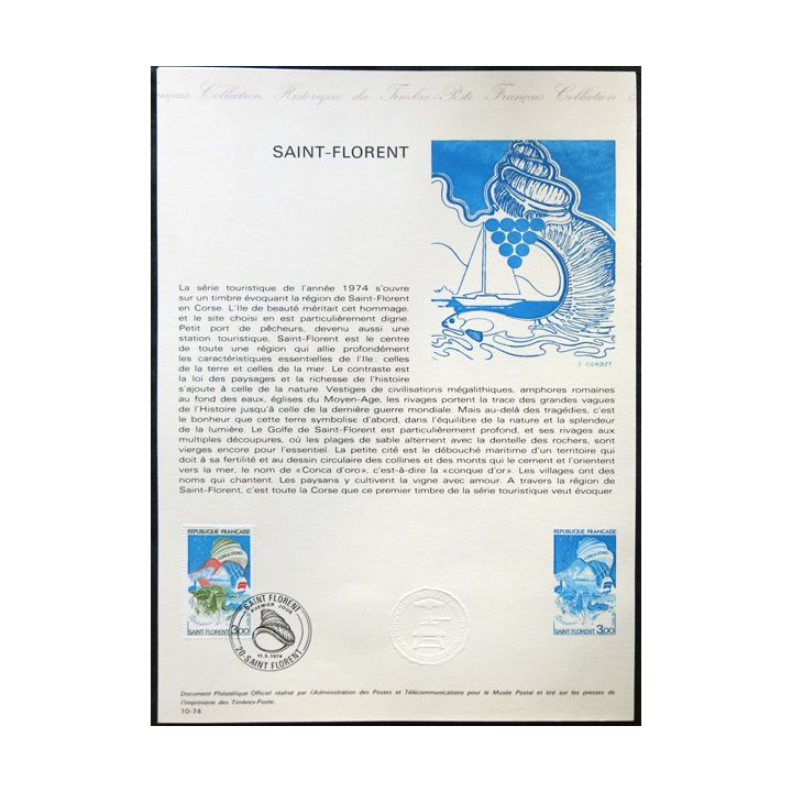 Documents philatéliques officiels la Poste : Saint-Florent