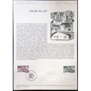 Documents philatéliques officiels la Poste : Vallée du Lot