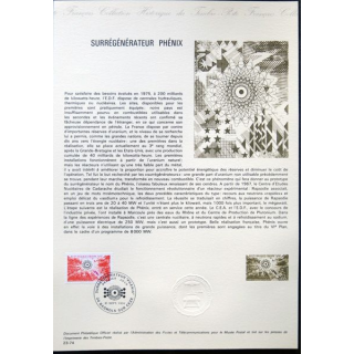 Documents philatéliques officiels la Poste : Surrégénérateur Phénix