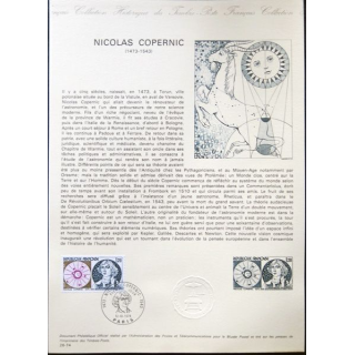 Documents philatéliques officiels la Poste : Nicolas Copernic 1473-1543