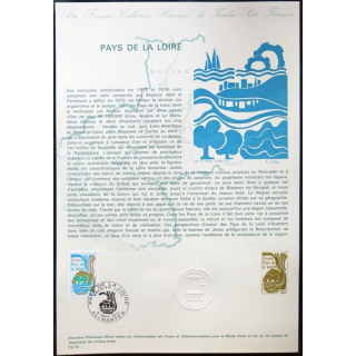 Documents philatéliques officiels la Poste : Pays de Loire