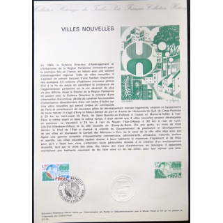 Documents philatéliques officiels la Poste : Villes nouvelles