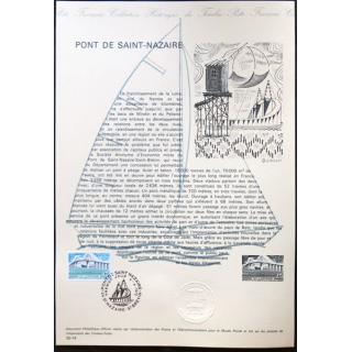 Documents philatéliques officiels la Poste : Pont de Saint-Nazaire