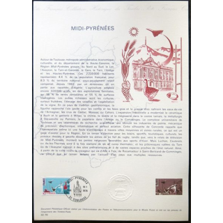 Documents philatéliques officiels la Poste : Midi-Pyrénées