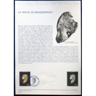 Documents philatéliques officiels la Poste : La Vénus de Brassempouy