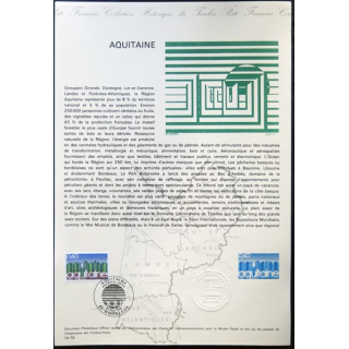 Documents philatéliques officiels la Poste : Aquitaine
