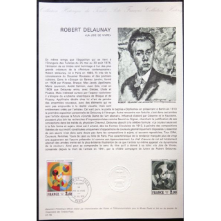 Documents philatéliques officiels la Poste : Robert Delaunay "La joie de vivre"
