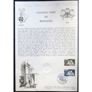 Documents philatéliques officiels la Poste : Château fort de Bonaguil