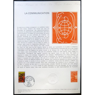 Documents philatéliques officiels la Poste : La Communication