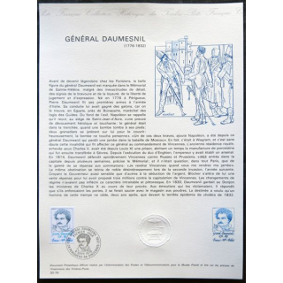 Documents philatéliques officiels la Poste : Général Daumesnil 1776-1832