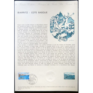 Documents philatéliques officiels la Poste : Biarritz Côte Basque
