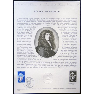 Documents philatéliques officiels la Poste : Police nationale