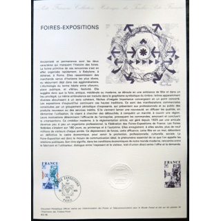 Documents philatéliques officiels la Poste : Foires-Expositions
