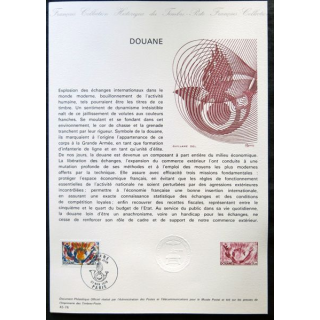 Documents philatéliques officiels la Poste : Douane
