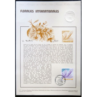 Documents philatéliques officiels la Poste : Floralies Internationales