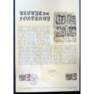 Documents philatéliques officiels la Poste : Abbaye de Fontenay