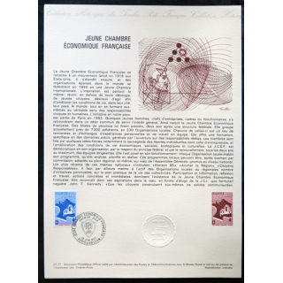Documents philatéliques officiels la Poste : Jeune chambre économique française