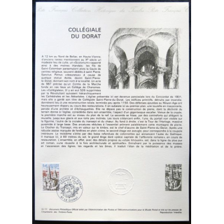 Documents philatéliques officiels la Poste : Collégiale du Dorat
