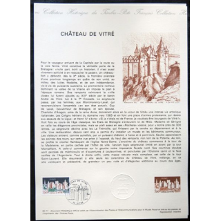 Documents philatéliques officiels la Poste : Château de Vitré