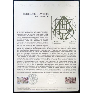 Documents philatéliques officiels la Poste : Meilleurs ouvriers de France
