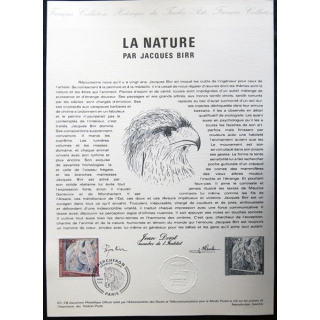 Documents philatéliques officiels la Poste : La Nature par Jacques Birr