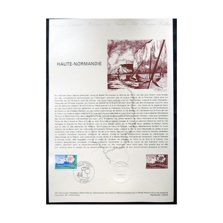 Documents philatéliques officiels la Poste : Haute-Normandie