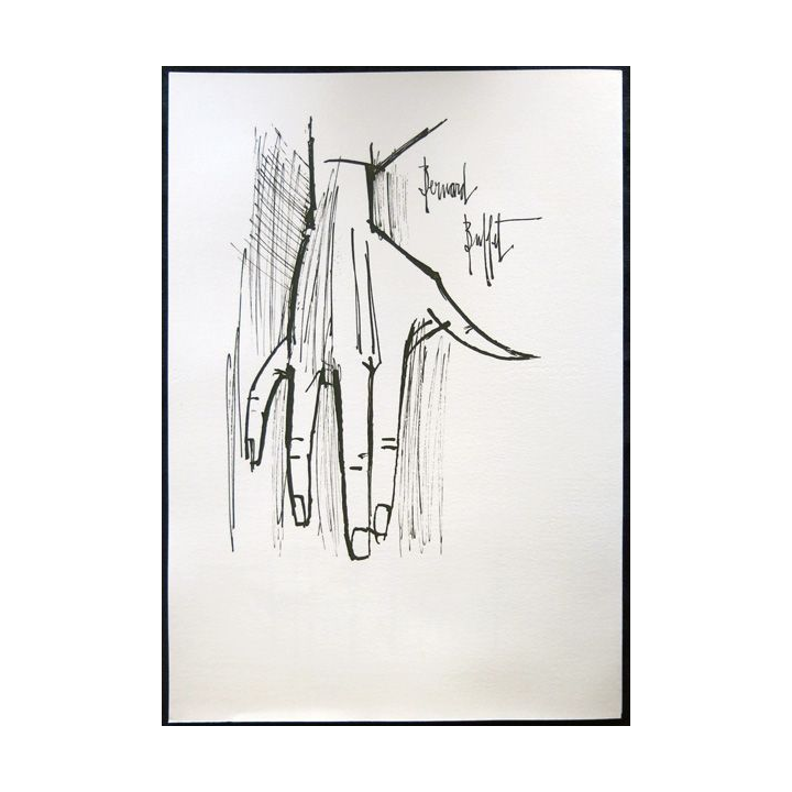 Documents philatéliques officiels la Poste : Bernard Buffet (double page)