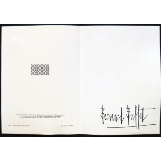 Documents philatéliques officiels la Poste : Bernard Buffet (double page)