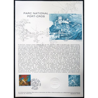 Documents philatéliques officiels la Poste : Parc national Port-Cros