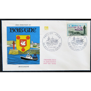 Enveloppe premier jour Boulogne 08/07/1967