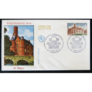 Enveloppe premier jour Esquelbecq  (Nord) le château 17/06/1978