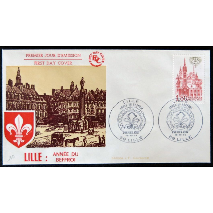 Enveloppe premier jour Esquelbecq  (Nord) le château 17/06/1978