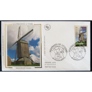 Enveloppe premier jour : Moulin du Nord 18/09/2004