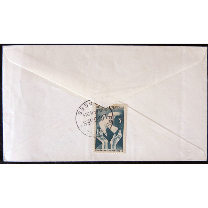 Enveloppe premier jour : Cathédrale de Limoges 26/03/1955