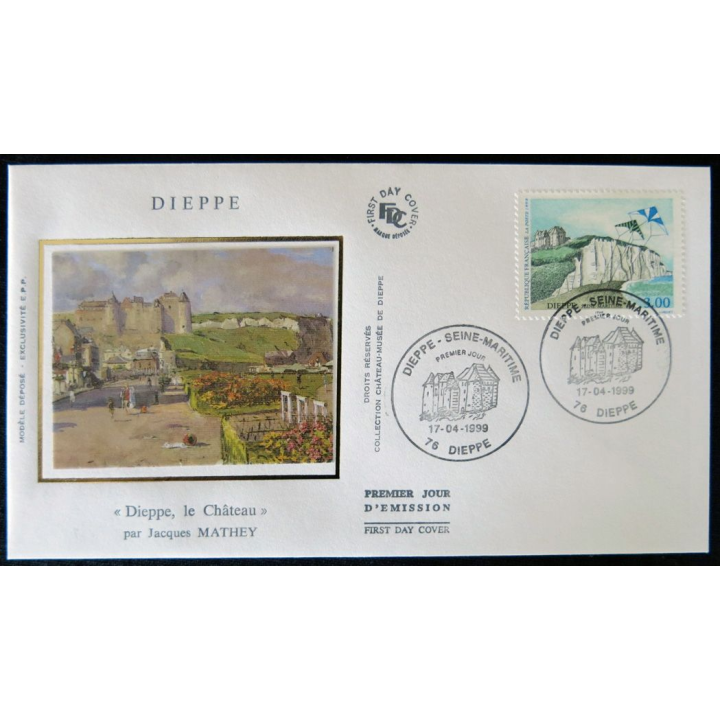 Enveloppe premier jour : Dieppe le château 17/04/1999