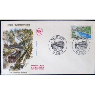 Enveloppe premier jour : Canal de l'Ourcq 30/05/1992