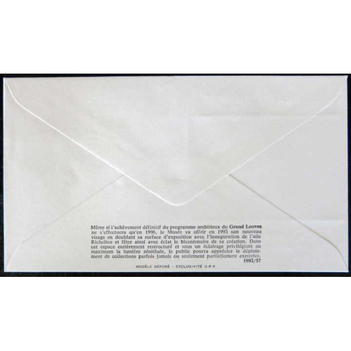 Enveloppe premier jour : Paris, le grand Louvre 20/11/1993