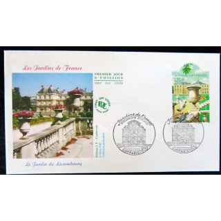Enveloppe premier jour : Paris, le jardin du Luxembourg 27/09/2003