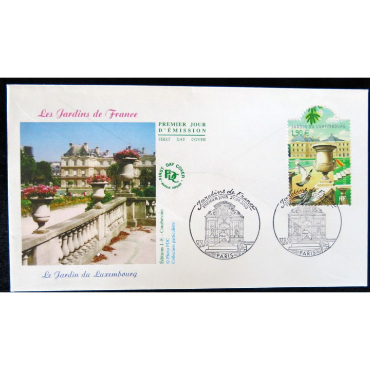 Enveloppe premier jour : Paris, le jardin du Luxembourg 27/09/2003