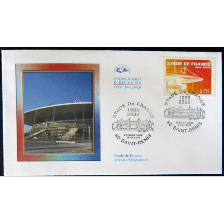 Enveloppe premier jour : Stade de France 28/01/2008
