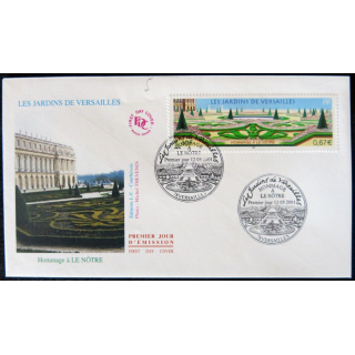 Enveloppe premier jour : Les jardins de Versailles 12/05/2001