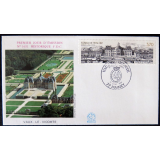 Enveloppe premier jour : Vaux-Le-Vicomte 14/07/1989